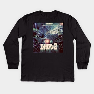 Aliens Japanese Poster Kids Long Sleeve T-Shirt